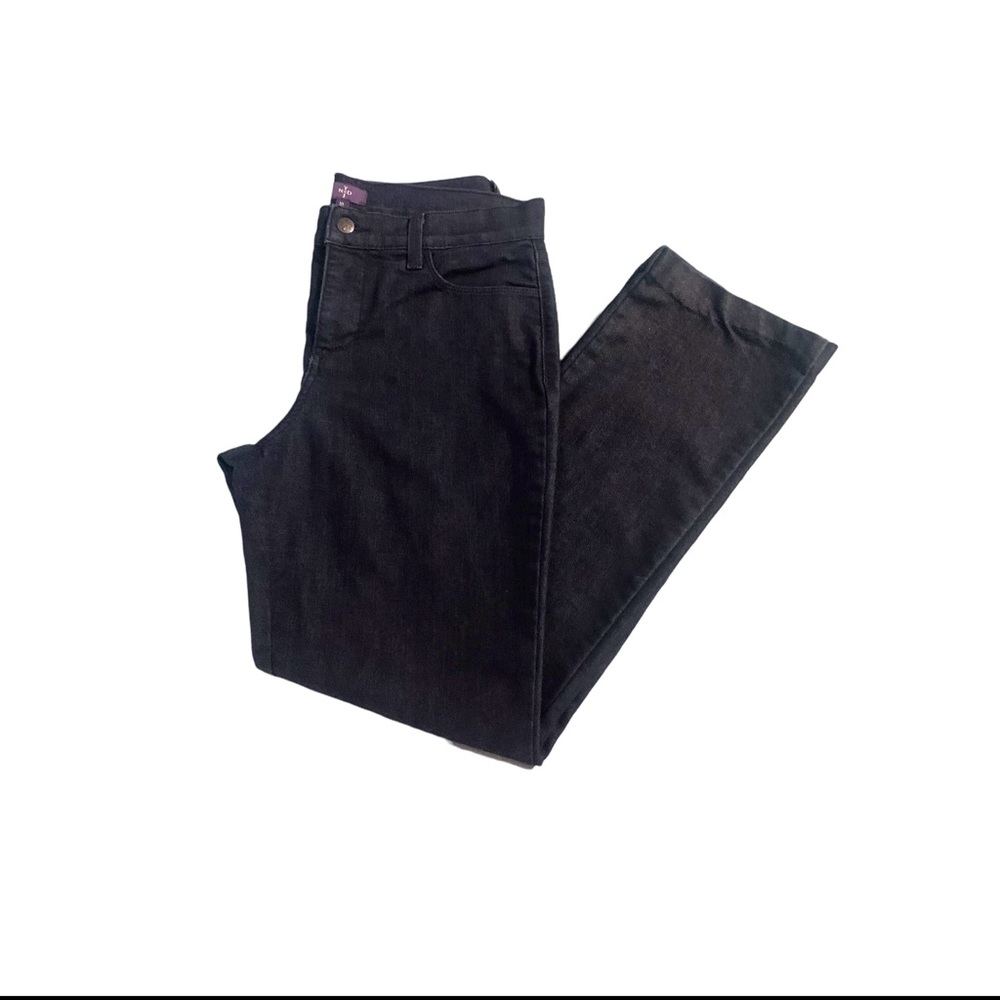 NYDJ Dark Wash Straight Leg Jeans 10